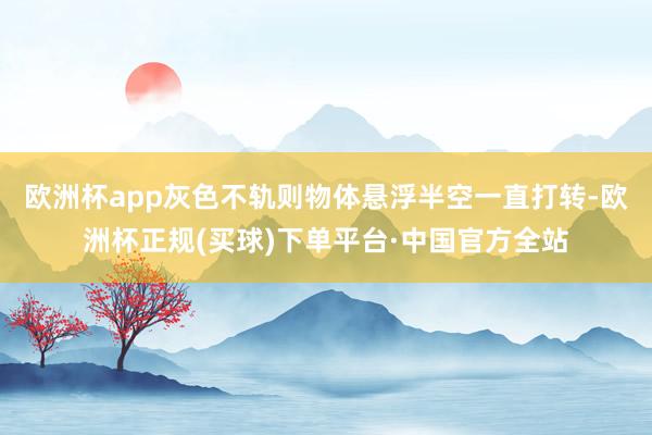 欧洲杯app灰色不轨则物体悬浮半空一直打转-欧洲杯正规(买球)下单平台·中国官方全站