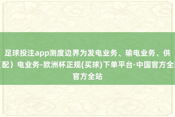 足球投注app测度边界为发电业务、输电业务、供（配）电业务-欧洲杯正规(买球)下单平台·中国官方全站